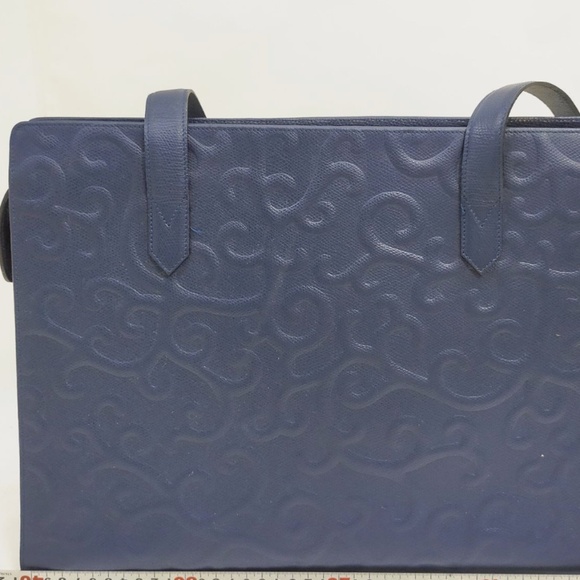 Yves Saint Laurent Shoulder Bag Blue Leather - Picture 2 of 9